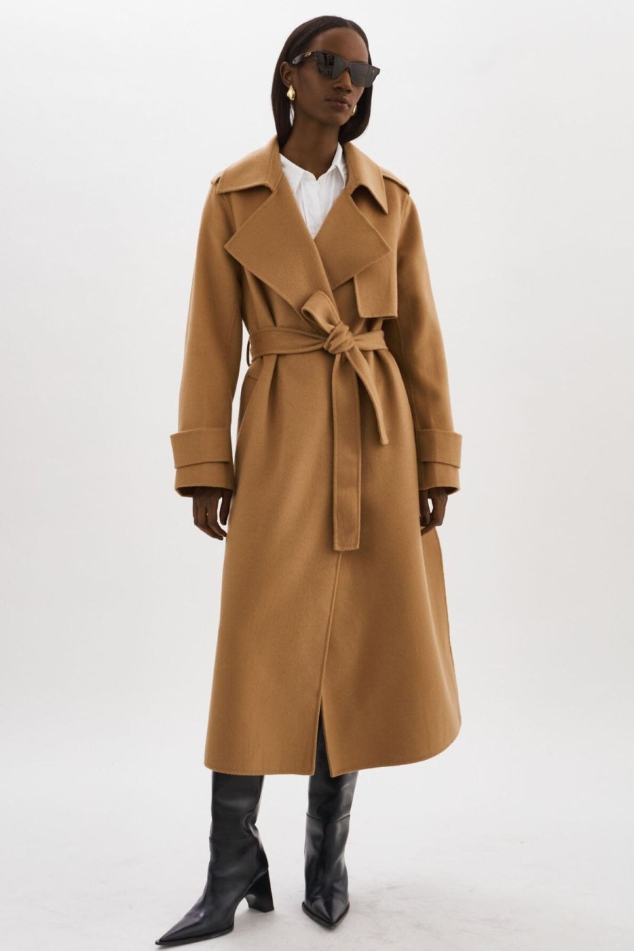 Women LAMARQUE Cold Weather | Margaret Coat Camel