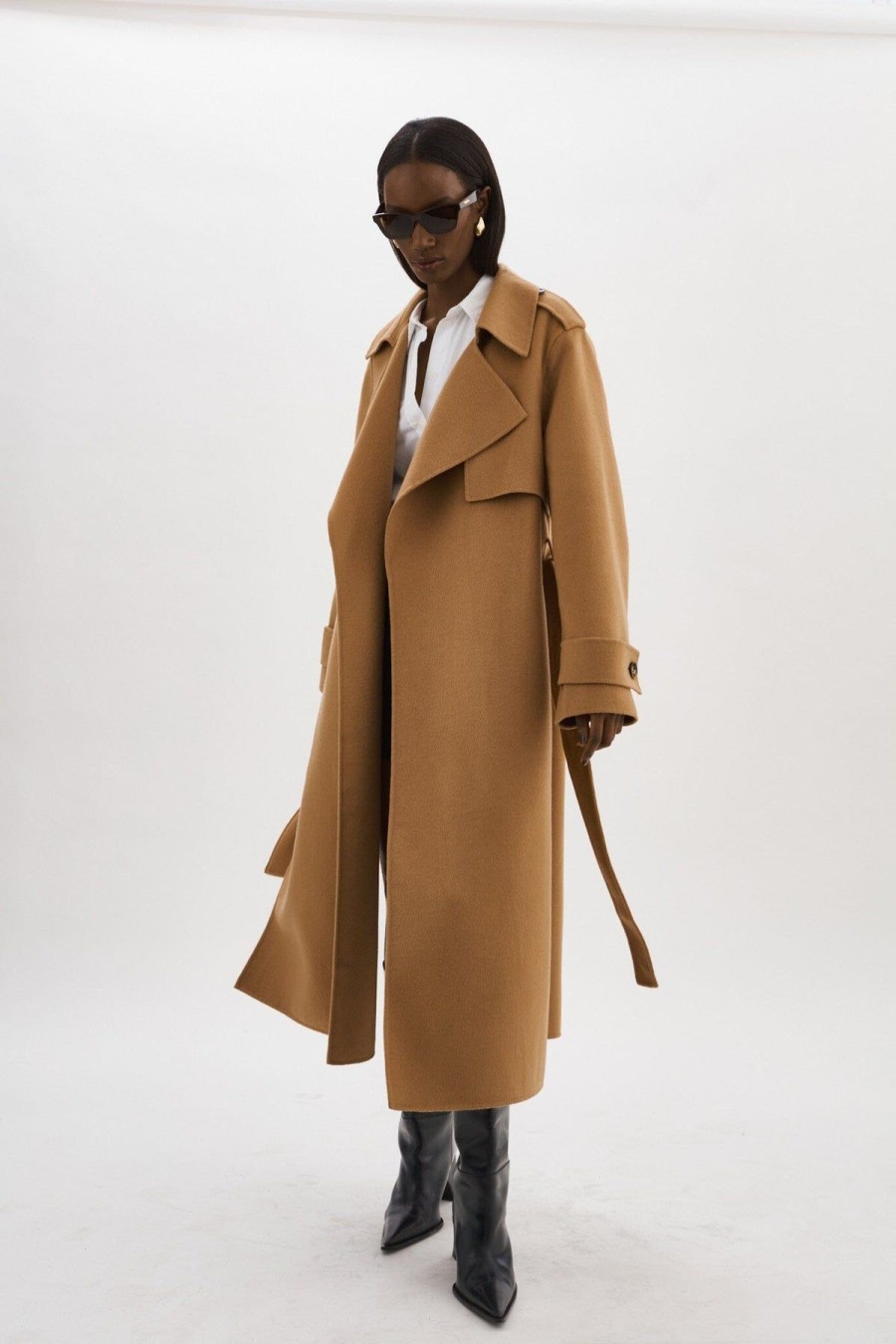 Women LAMARQUE Cold Weather | Margaret Coat Camel