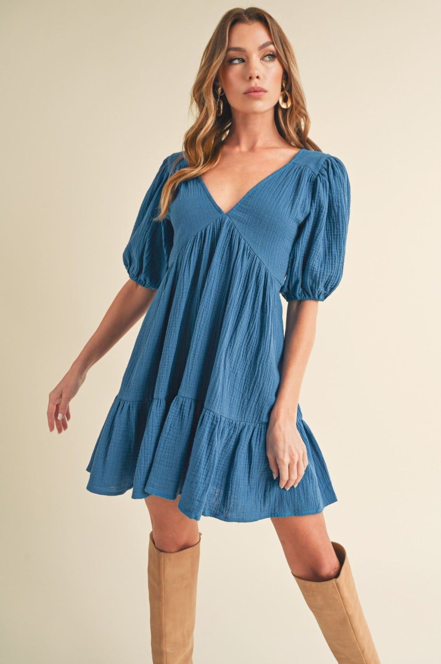 Women Spencer & Ella Mini | Carmen Dress Azure