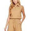 Women Anna Rae Mini | Heather Knit Romper Oatmeal