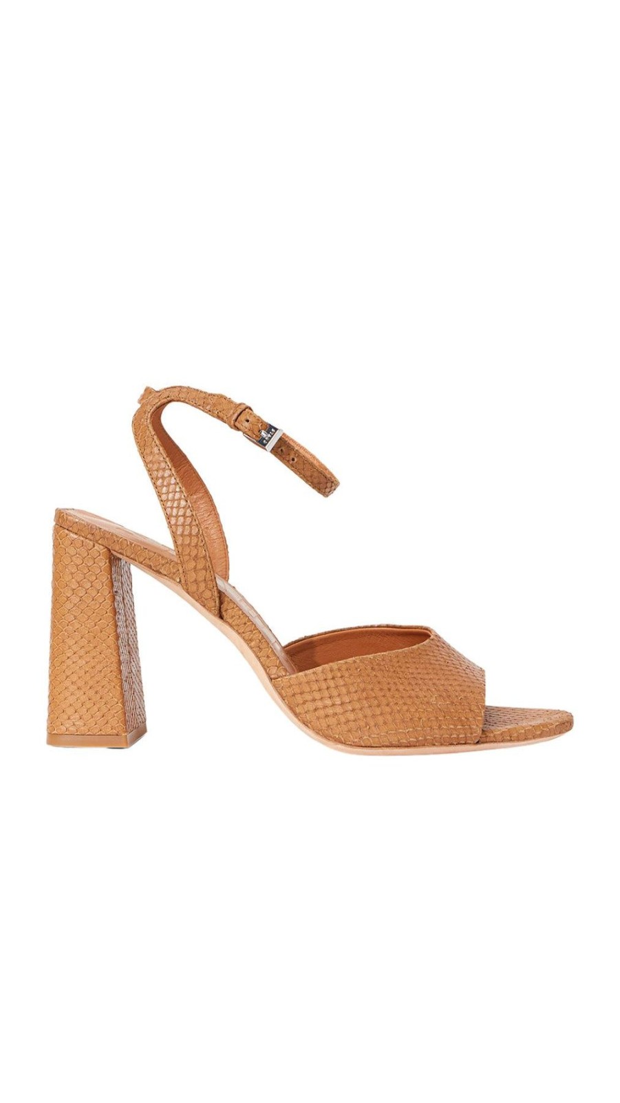 Women STAUD Sandals | Solange Heel Tan