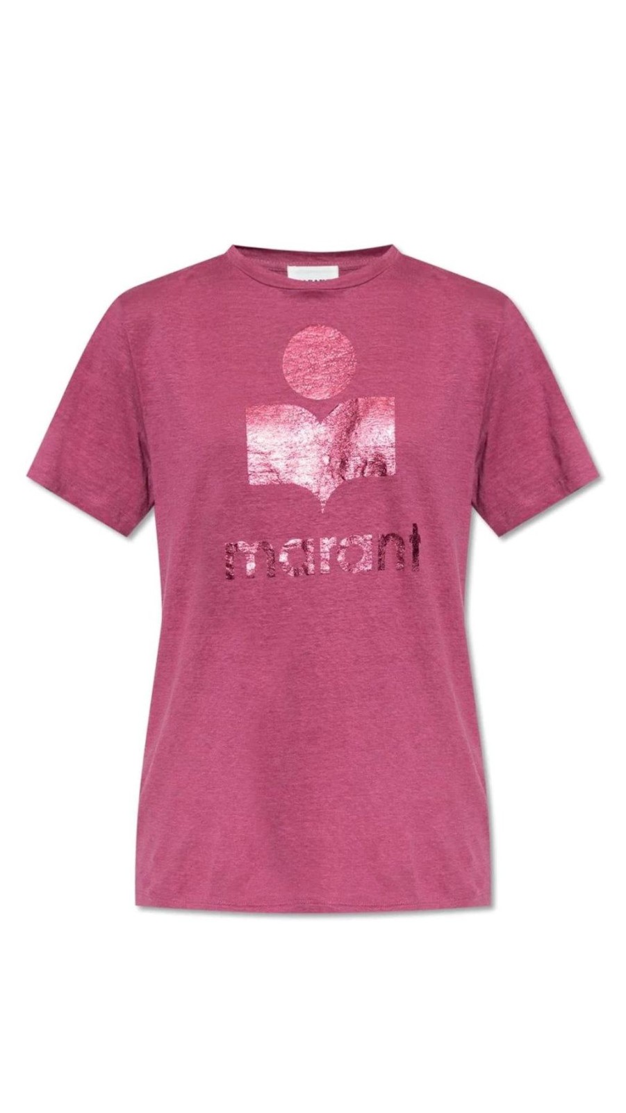 Women Isabel Marant Etoile Graphic Tees | Zewel Tee Slate Rose/Pink