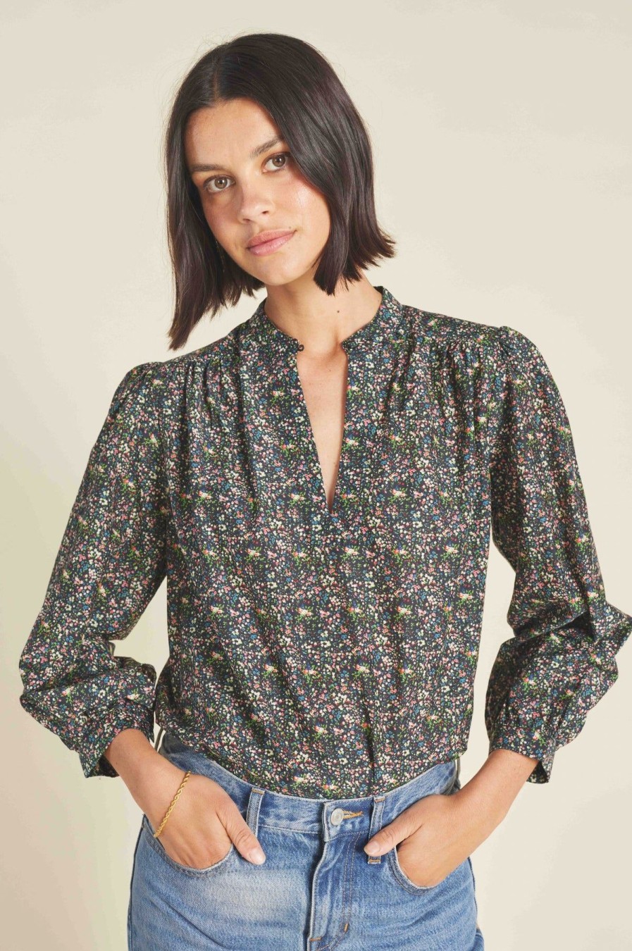 Women Trovata Shirts & Blouses | Bailey Blouse Winterbloom