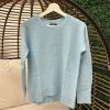 Women Estheme Cashmere Sweaters | Round Neck Sweater Maya Blue