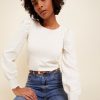 Women NATION LTD Shirts & Blouses | Floris Tie Back Top Off White