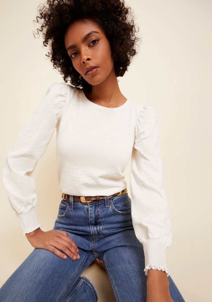 Women NATION LTD Shirts & Blouses | Floris Tie Back Top Off White