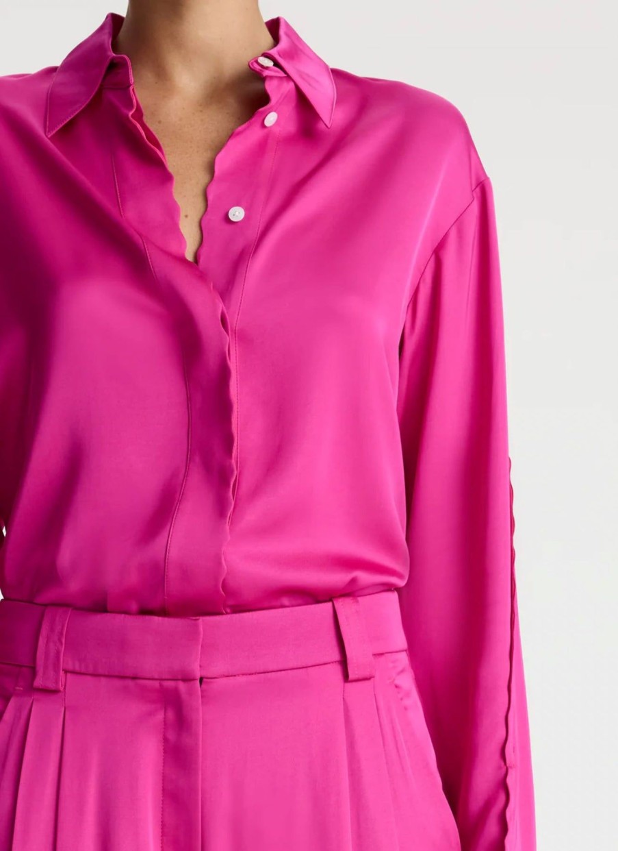 Women A.L.C. Shirts & Blouses | Haven Top Disco Pink