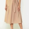 Women Kendall Lane Skirts | Emersyn Midi Skirt Sand