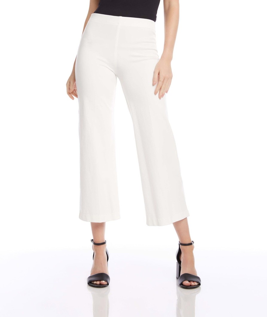 Women Fifteen Twenty Pants | Wide Leg Cropped Pants Off White