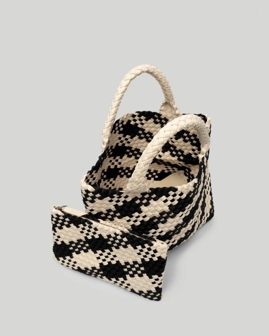 Women Naghedi Handbags | St. Barths Medium Plaid Tote Corsica