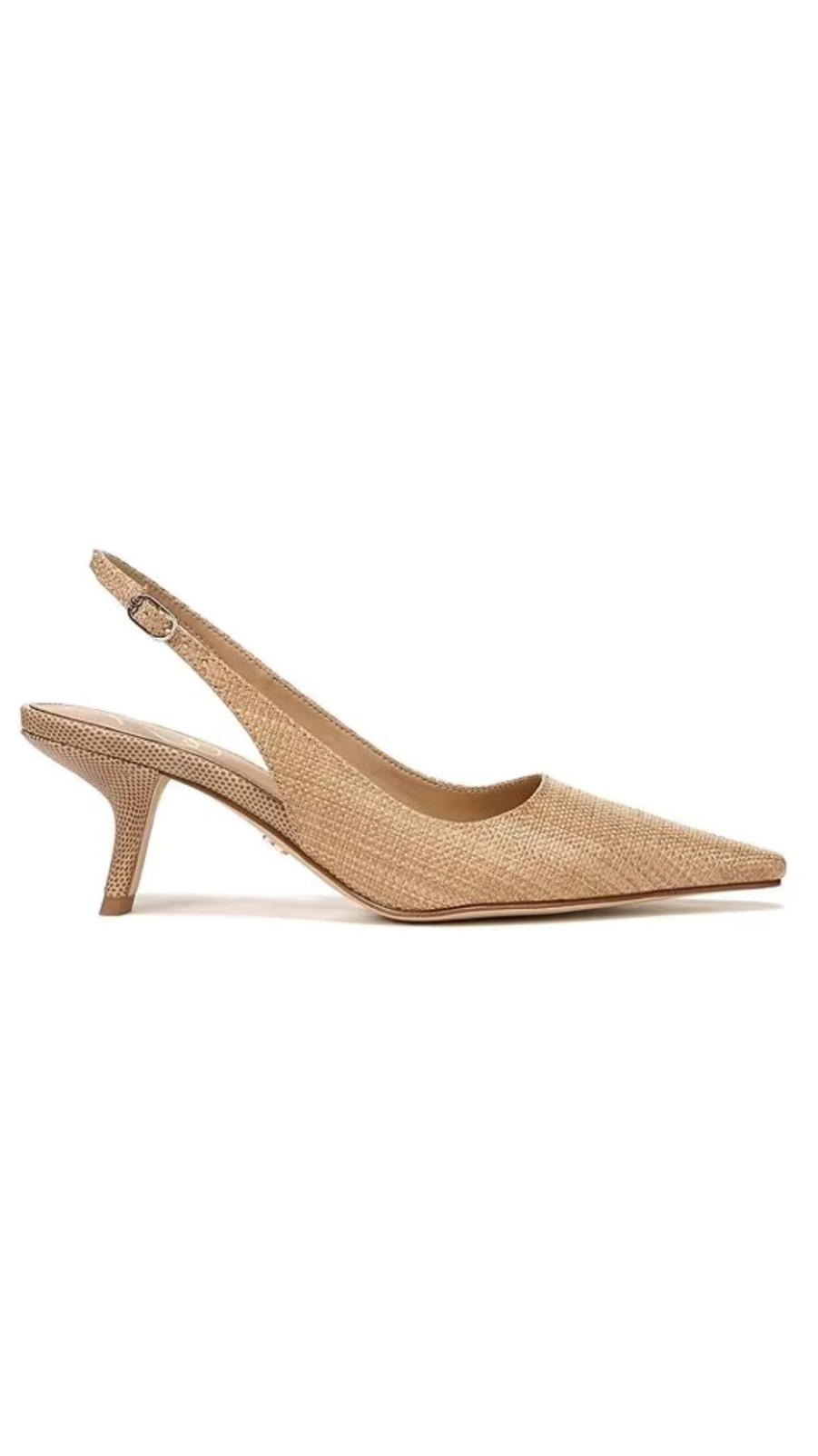 Women Sam Edelman Sandals | Bianka Sling Raffia Heel Buff Tan