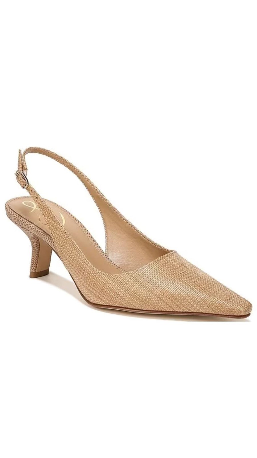 Women Sam Edelman Sandals | Bianka Sling Raffia Heel Buff Tan