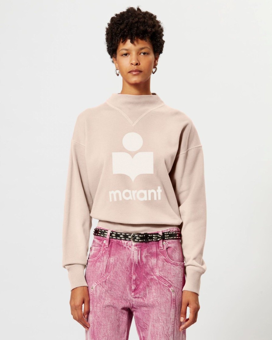 Women Isabel Marant Etoile | Moby Sweatshirt Pearl Rose/Ecru