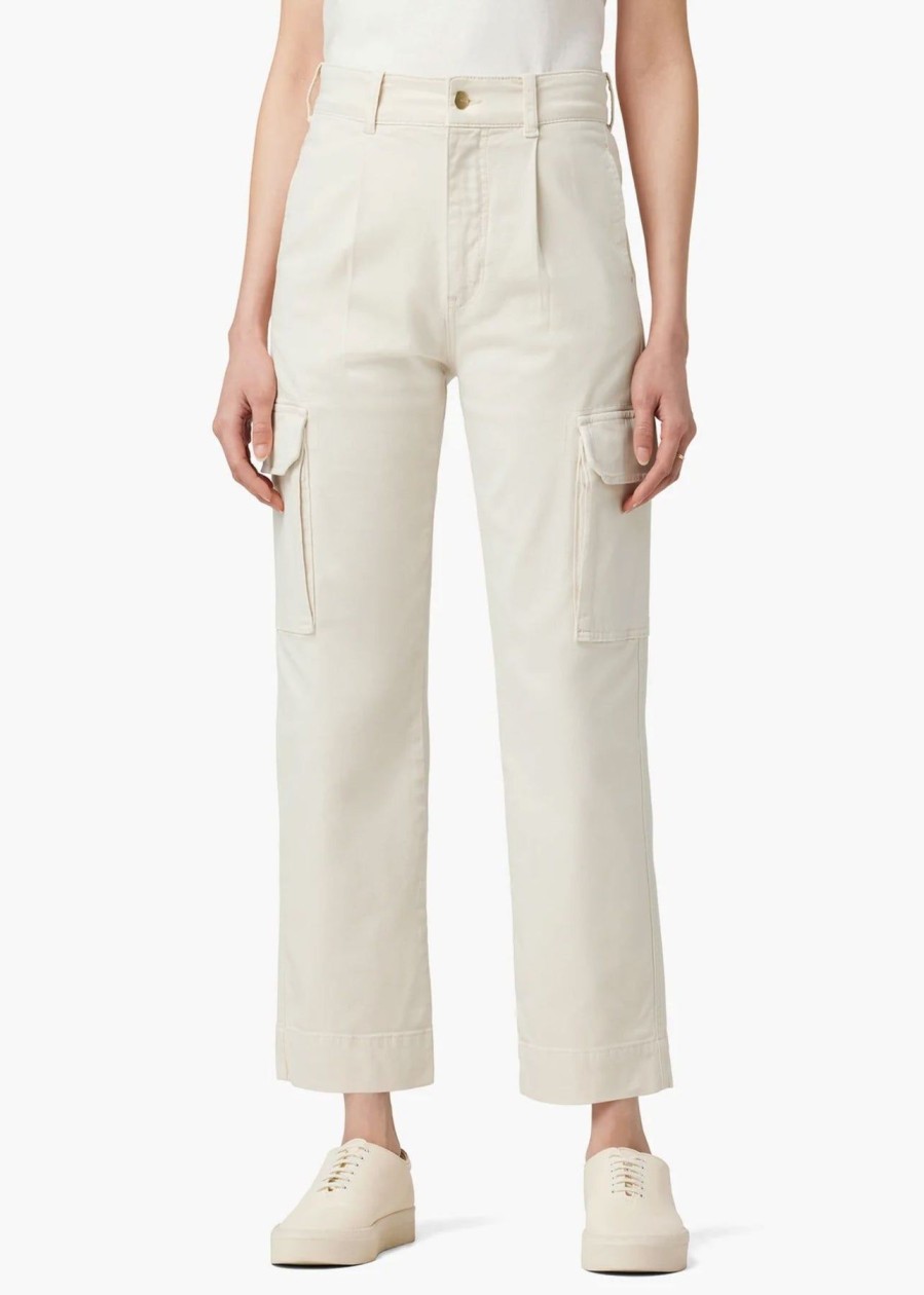 Women Joe's Jeans Denim | Precious Cargo Pant Double Cream