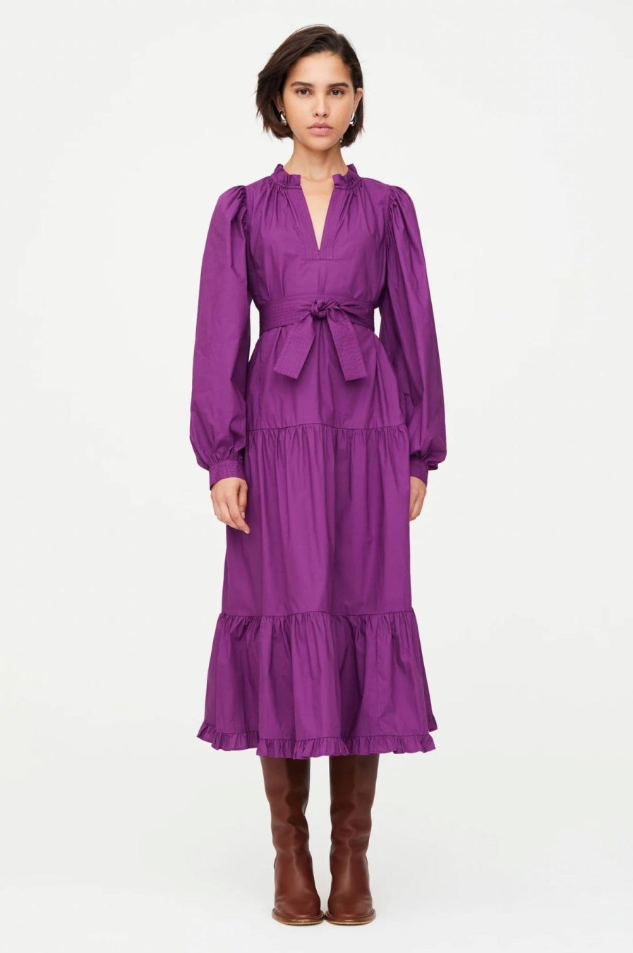 Women Marie Oliver Midi & Maxi | Mariah Dress Plum