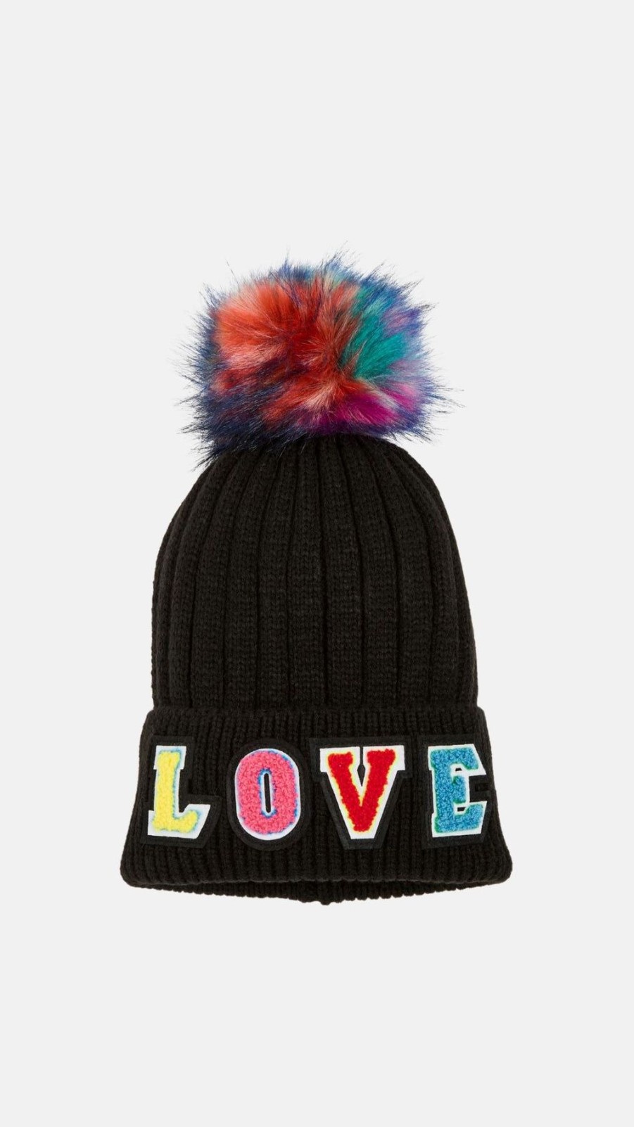 Women Jocelyn Hats | Love Hat With Faux Fur Pom