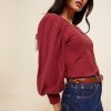 Women NATION LTD Shirts & Blouses | Loren Smocked Peasant Tee Curtain Call