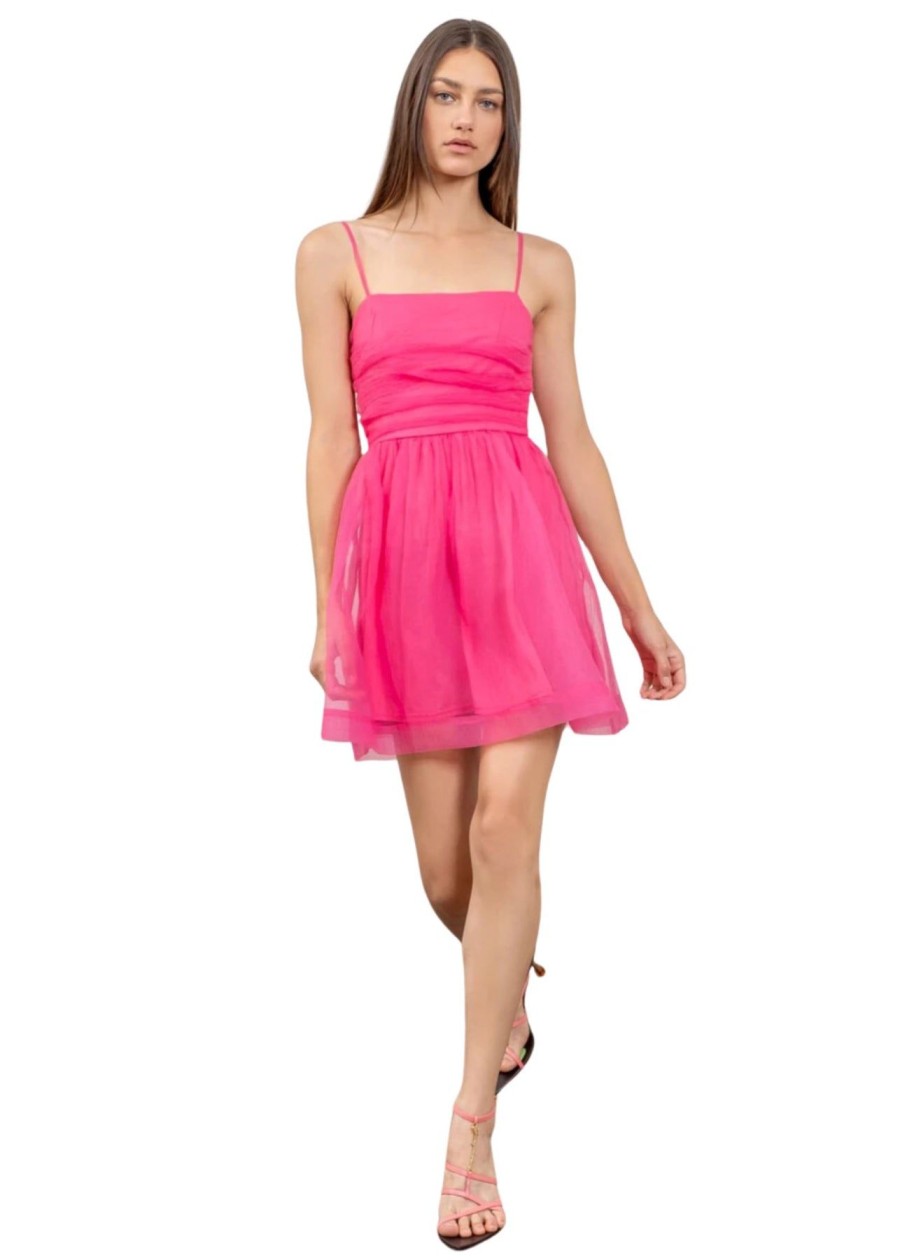 Women Anna Rae Cocktail | Kaitlyn Mini Dress Pink