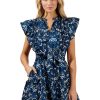 Women Anna Rae Vacation | Lilah Floral Dress Teal Multi