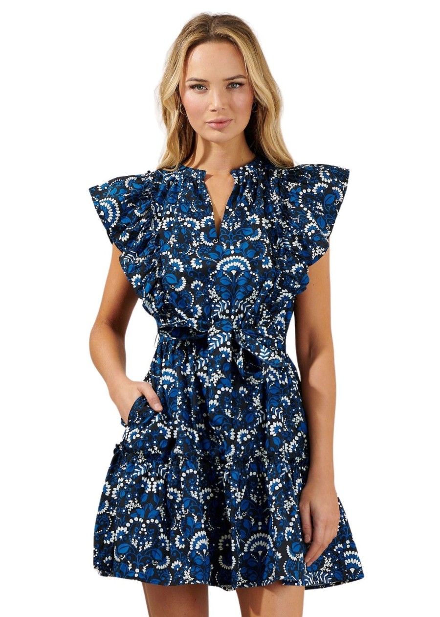 Women Anna Rae Vacation | Lilah Floral Dress Teal Multi