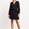 Women Velvet Mini | Dina Dress Black