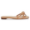 Women Loeffler Randall Sandals | Hadley Leather Bow Flat Sandal Dune