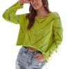 Women Anna Rae Sweaters | Sylvan Sweater Lime