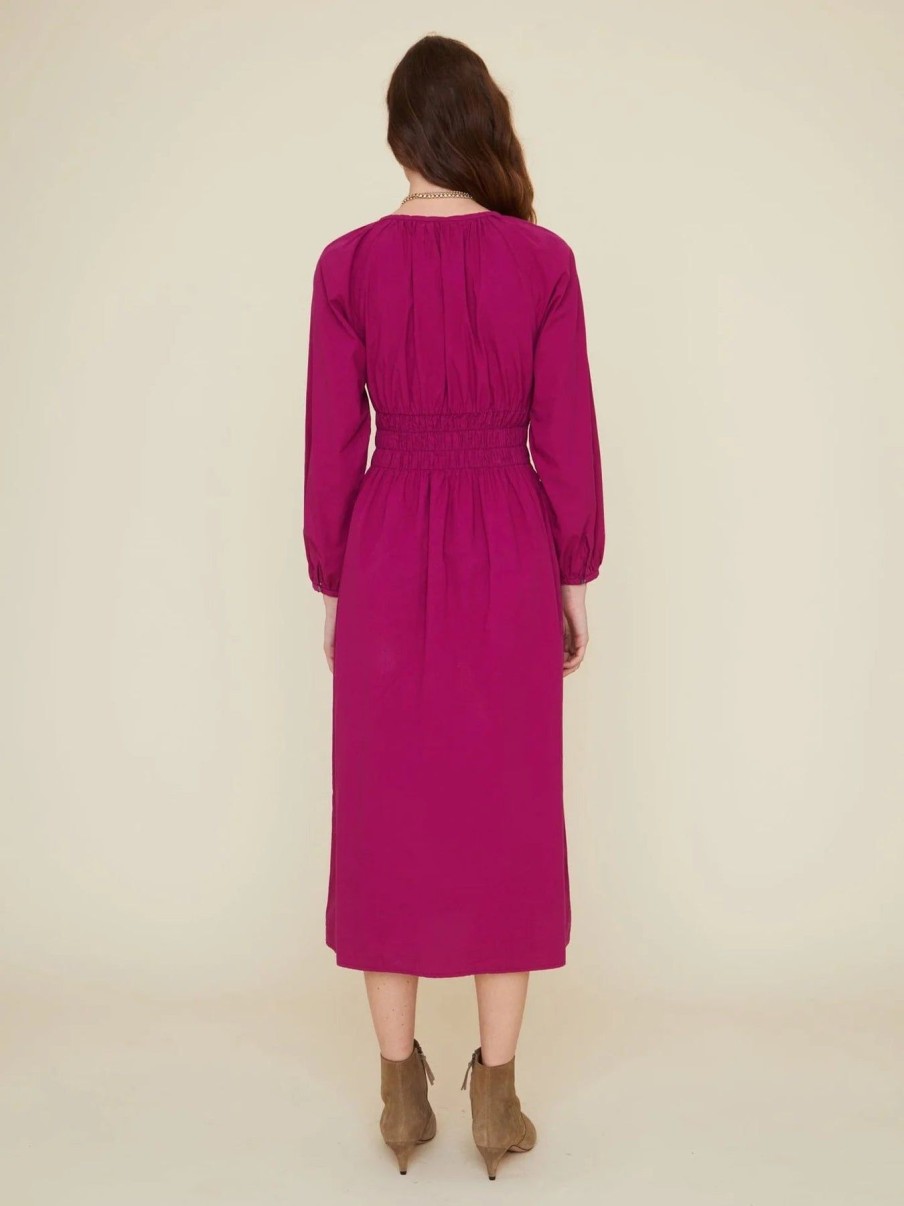 Women XÍRENA Midi & Maxi | Simone Dress Deep Magenta