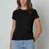 Women Velvet Tees & Tanks | Sierra Tee Black