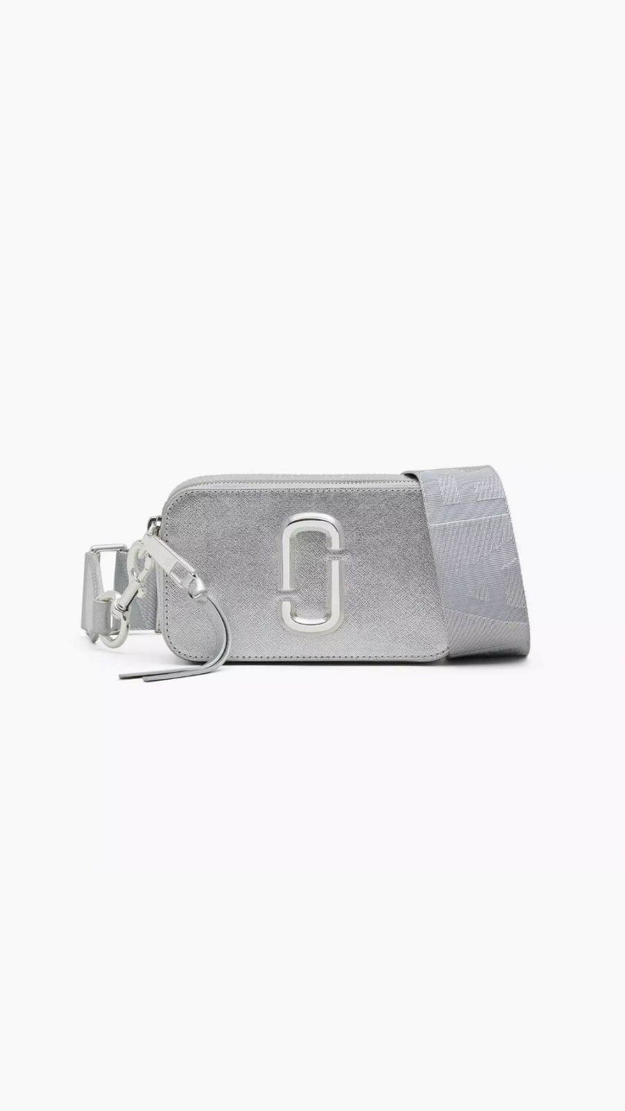 Women Marc Jacobs Handbags | The Dtm Metallic Snapshot Bag Silver