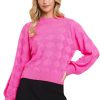 Women Anna Rae Sweaters | Dolly Sweater Pink