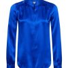 Women L'AGENCE Shirts & Blouses | Bianca Blouse Pop Cobalt