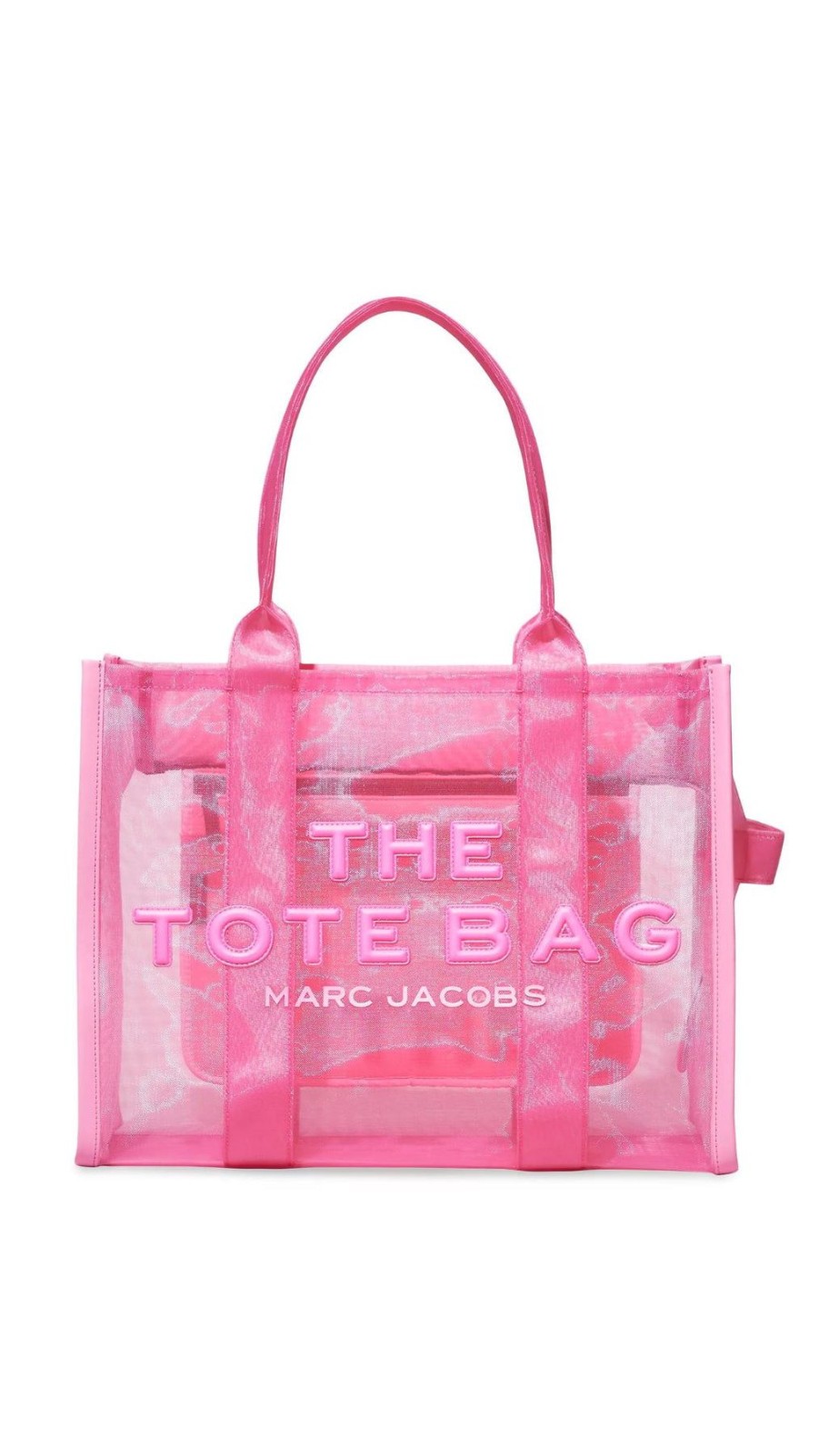 Women Marc Jacobs Handbags | The Large Mesh Tote Bag Candy Pink