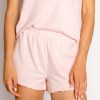 Women PJ Salvage | Pointelle Hearts Shorts Pink Dream