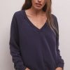 Women Z Supply | Kali V Neck Sweatshirt Inca