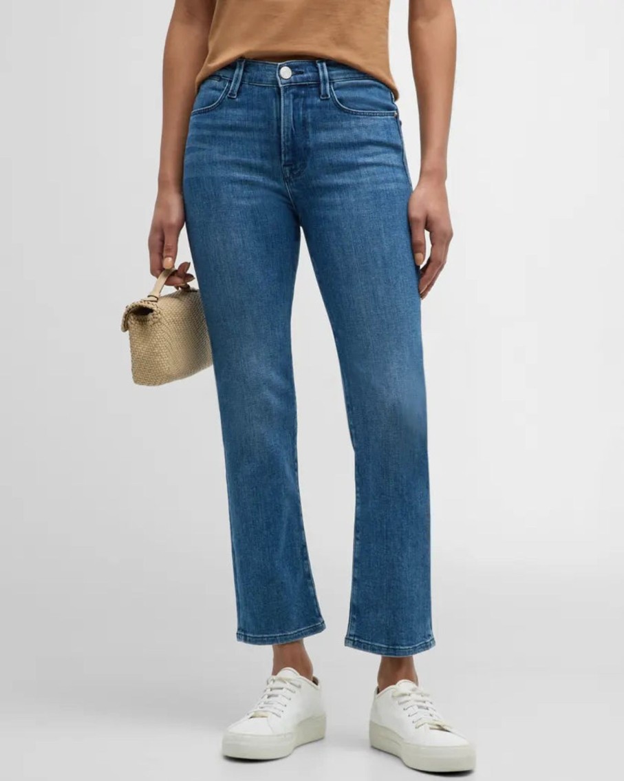 Women FRAME Denim | Le High Straight Jeans Thunderstorm