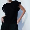 Women Melissa Nepton Shirts & Blouses | Sylvia Sweater Black