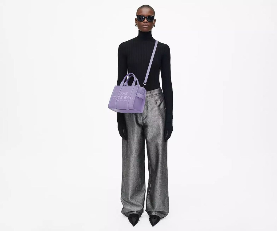 Women Marc Jacobs Handbags | Small Leather Tote Lavender