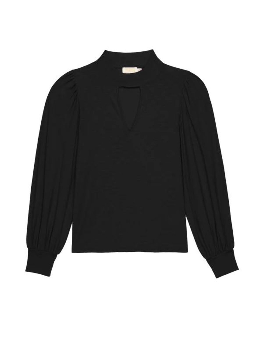 Women NATION LTD Shirts & Blouses | Shelby Cut Out Tee Jet Black