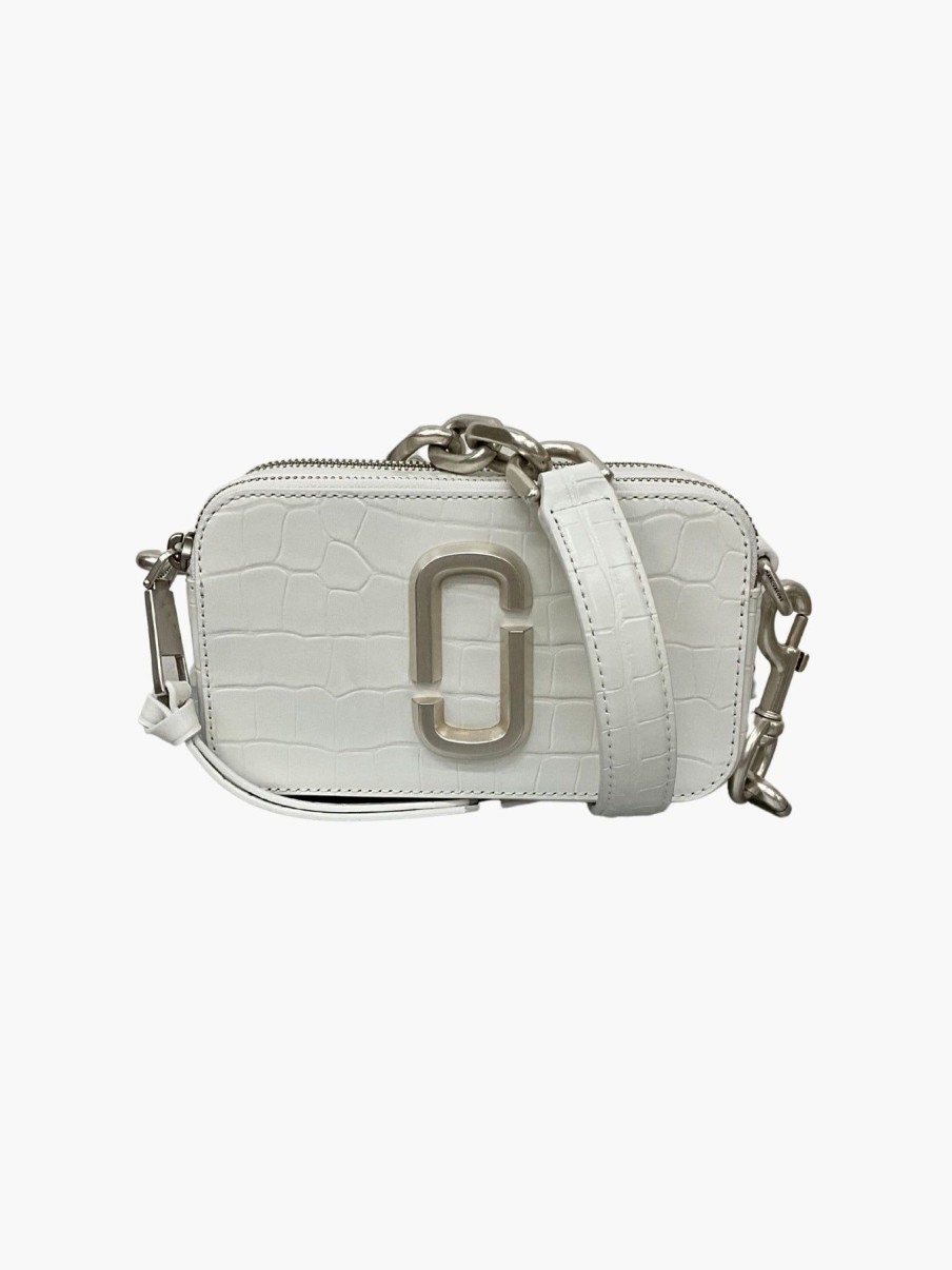 Women Marc Jacobs Handbags | The Snapshot Bag Croc Embossed Cotton