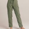 Women Bella Dahl Pants | Waverly Seamed Drawstring Pant Army Moss