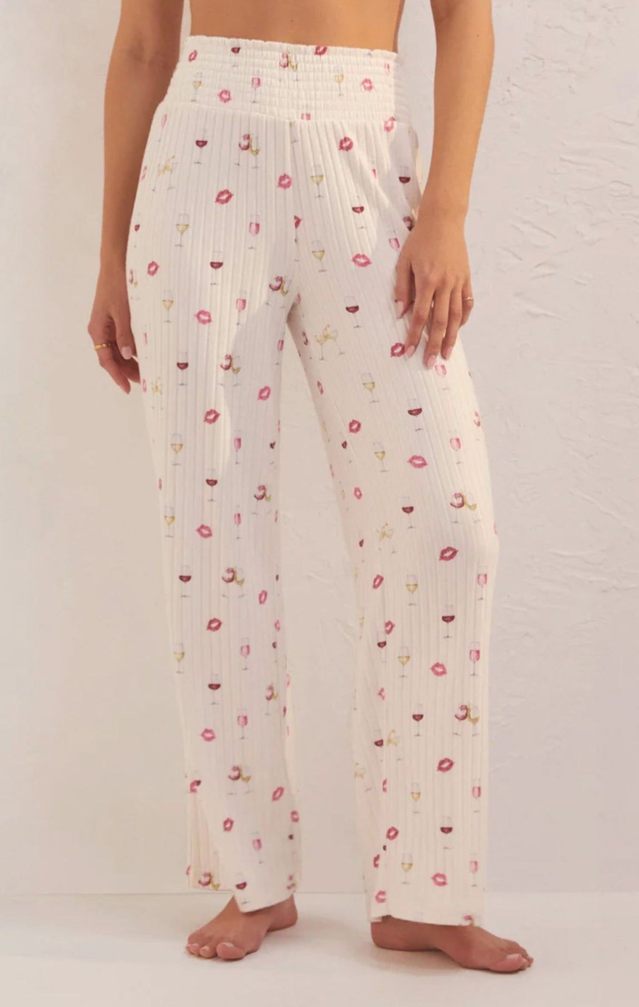 Women Z Supply | Dawn Wine Pant Bone