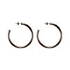 Women Sheila Fajl Earrings | Smaller Everybody'S Favorite Hoops Gun Metal Grey