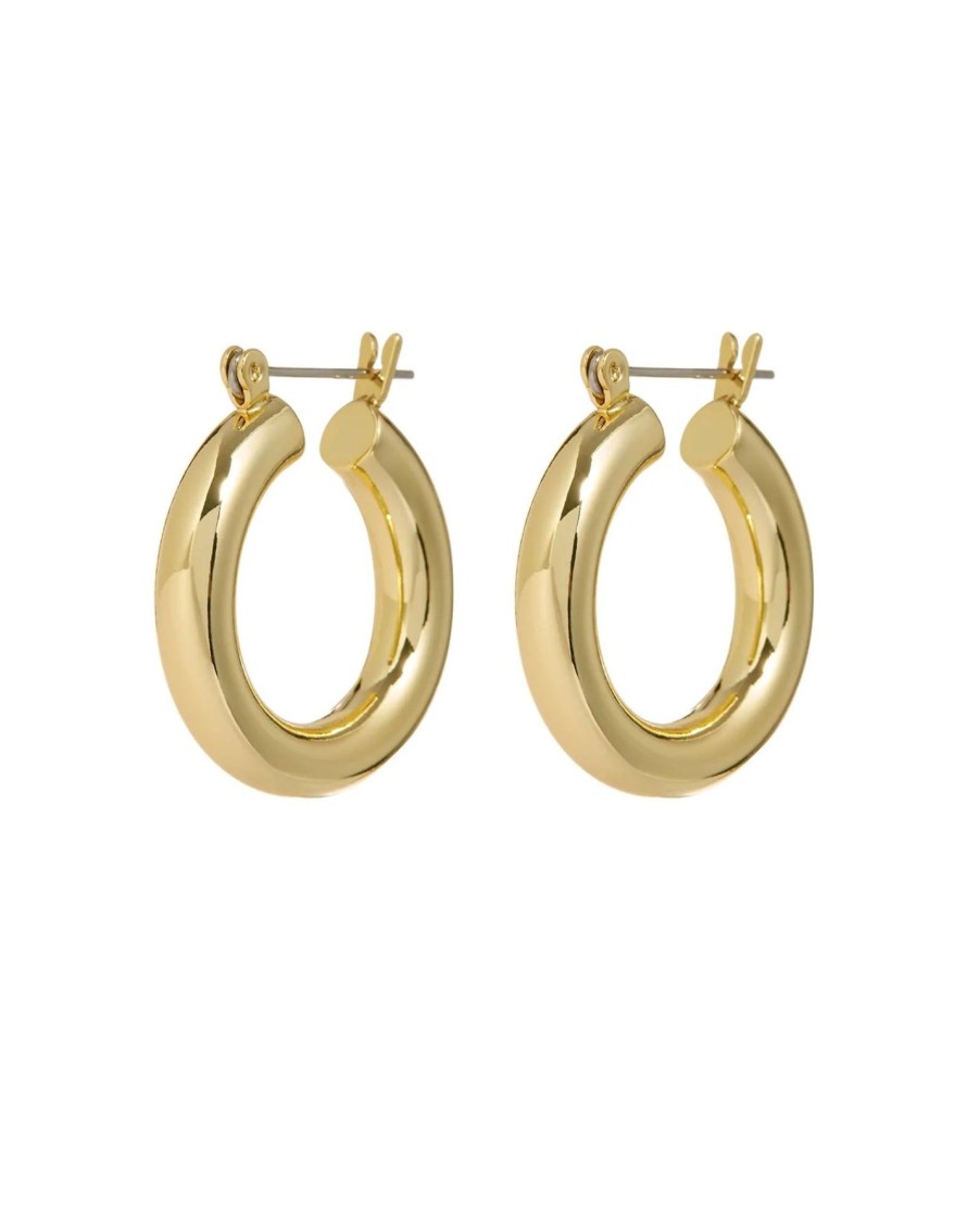 Women Luv AJ Earrings | Baby Amalfi Hoop Gold