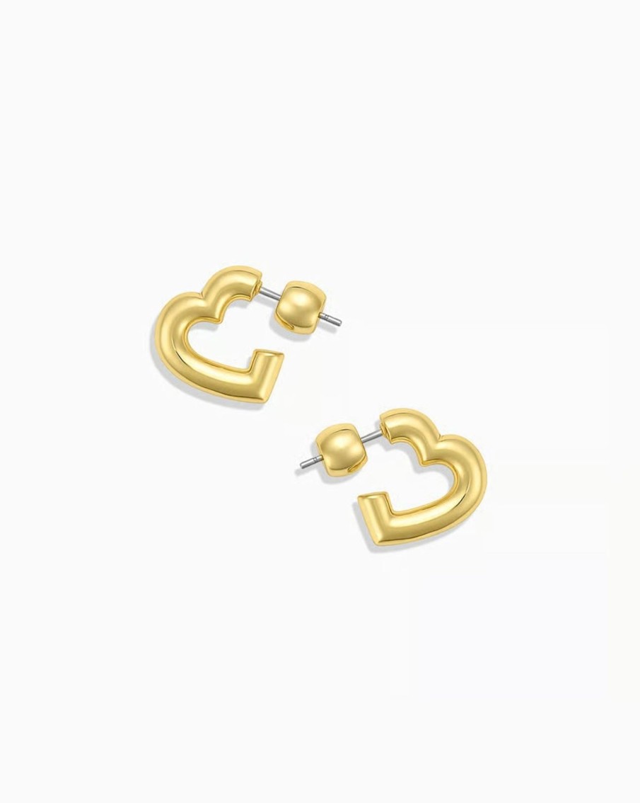 Women Gorjana Earrings | Lou Statement Heart Huggies