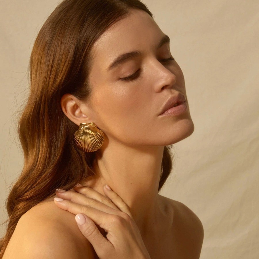 Women Mignonne Gavigan Earrings | Anisah Shell Studs