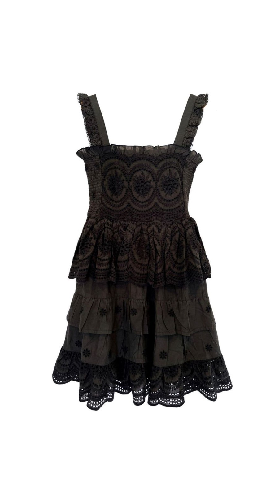 Women BELL by Alicia Bell Mini | Sia Mini Dress Eyelet Black Eyelet