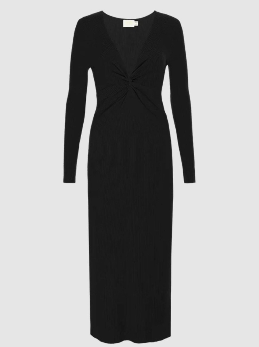 Women NATION LTD Midi & Maxi | Phedra Twist Dress Jet Black