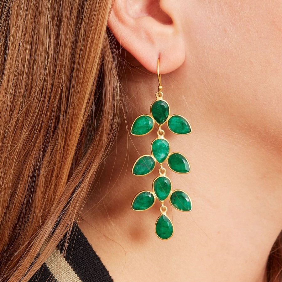 Women Diaperis Paris Earrings | Noa Emerald Quartz Earrings