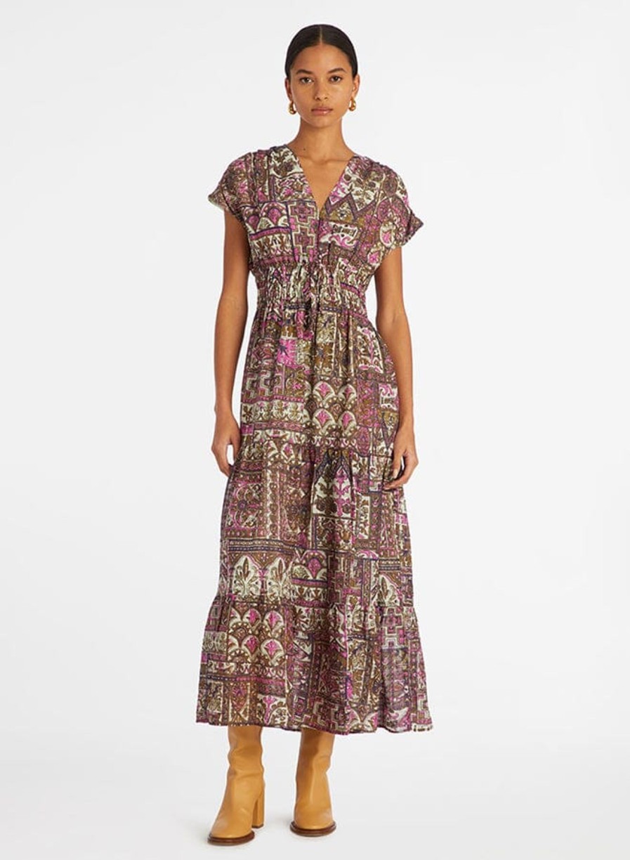 Women Marie Oliver Midi & Maxi | Indy Dress Emerald Tile